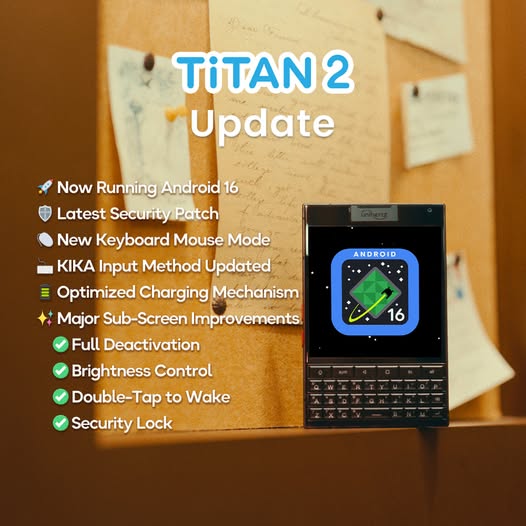 Titan 2 Upgrades to Android 16 — What South African Users Should Know