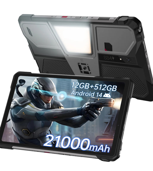 TANK Pad E - The First 4G Rugged Projector Tablet with 21000mAh Big Battery